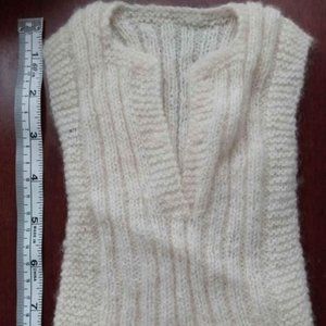 Stretchy Golf Cricket Pullover Knit Vest for Baby. New. Ivory Color